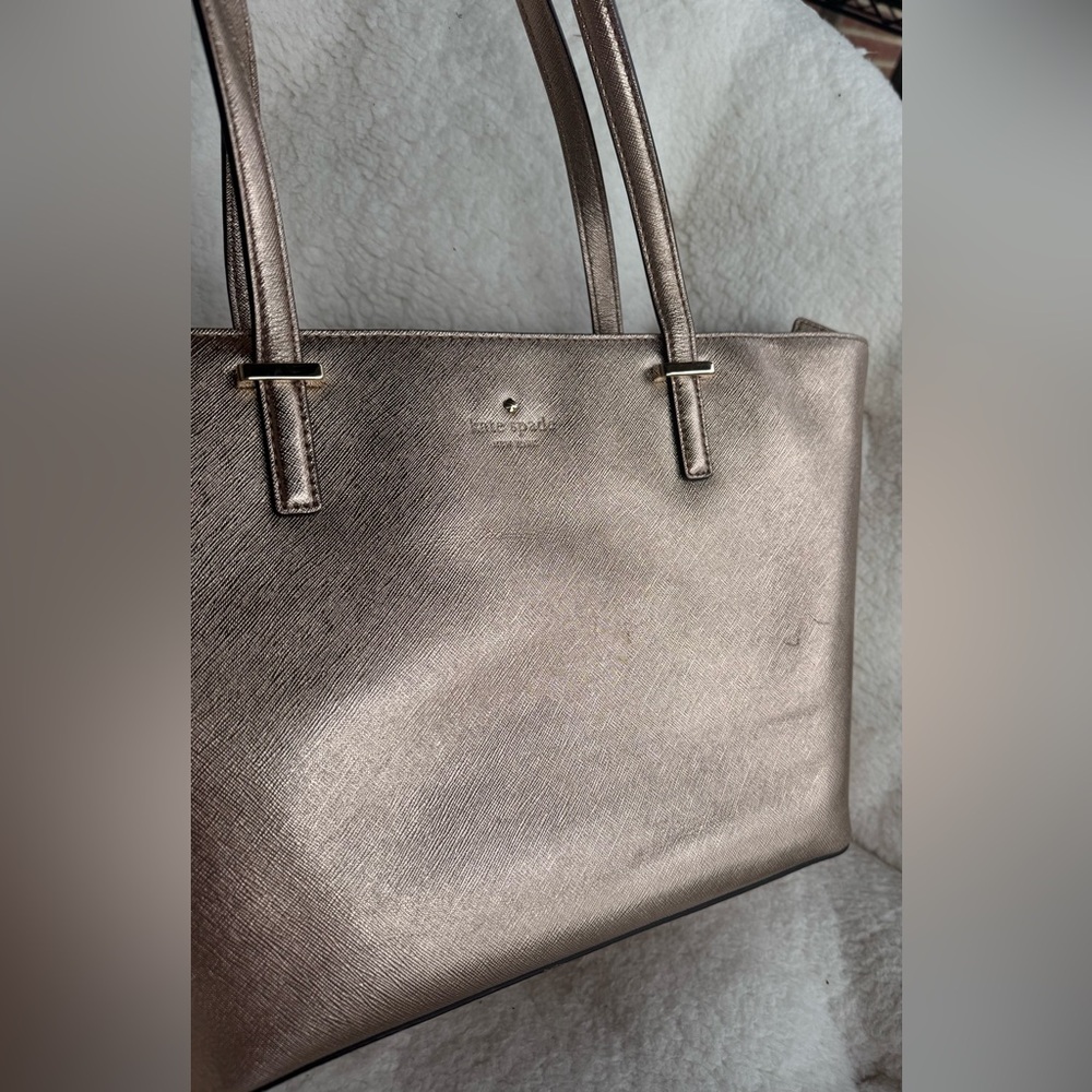 Kate Spade New York Cedar Street Mini Harmony Leather Tote, gold rose color - Picture 8 of 16